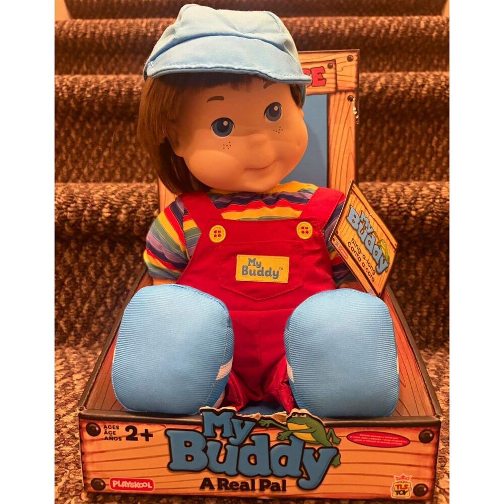 Playskool My Buddy 18" Cloth Play Doll Brown Hair Blue Eyes NEW